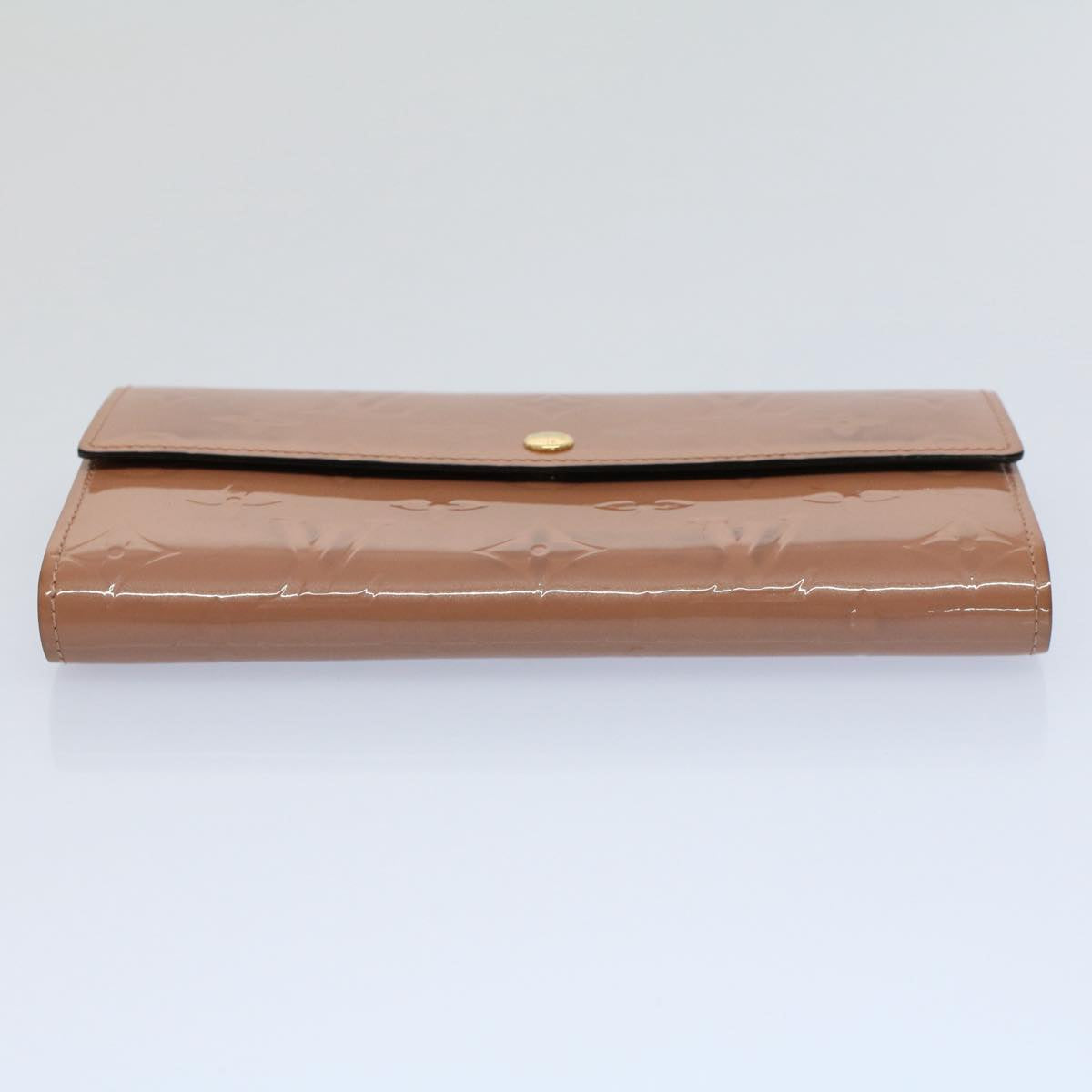 LOUIS VUITTON Vernis Portefeiulle Sarah Wallet Rose Velours M91767 56689