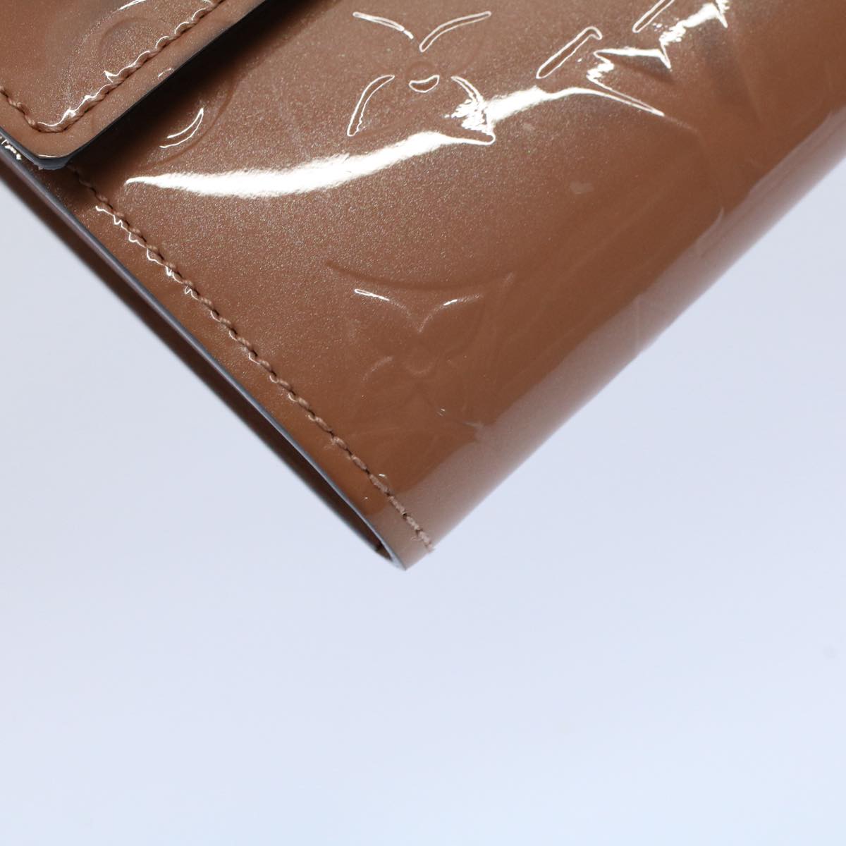 LOUIS VUITTON Vernis Portefeiulle Sarah Wallet Rose Velours M91767 56689