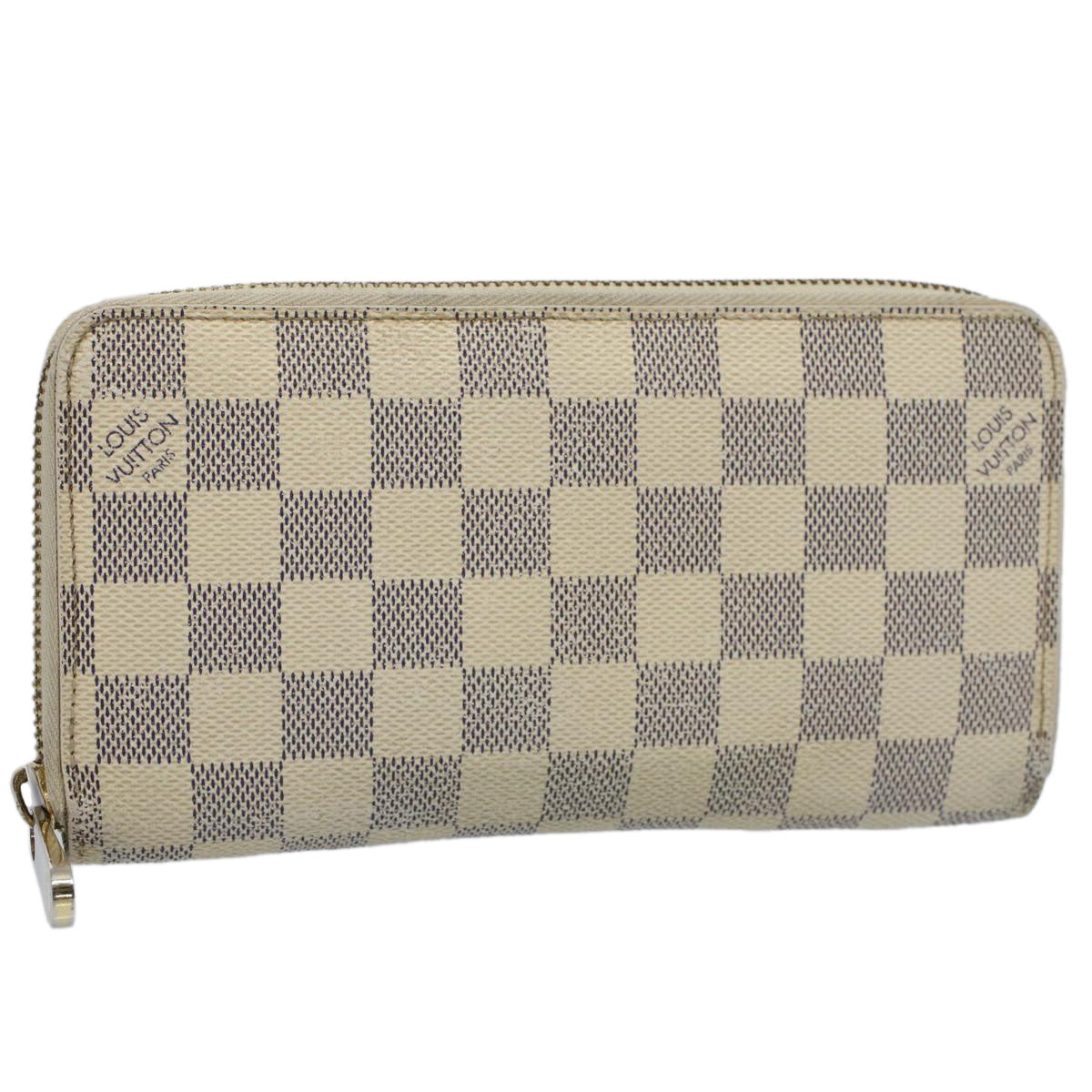 LOUIS VUITTON Damier Azur Zippy Wallet Long Wallet N63503 LV 56697