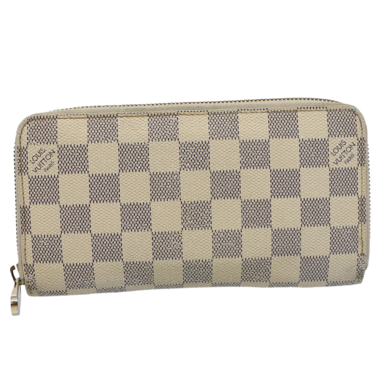 LOUIS VUITTON Damier Azur Zippy Wallet Long Wallet N63503 LV 56697