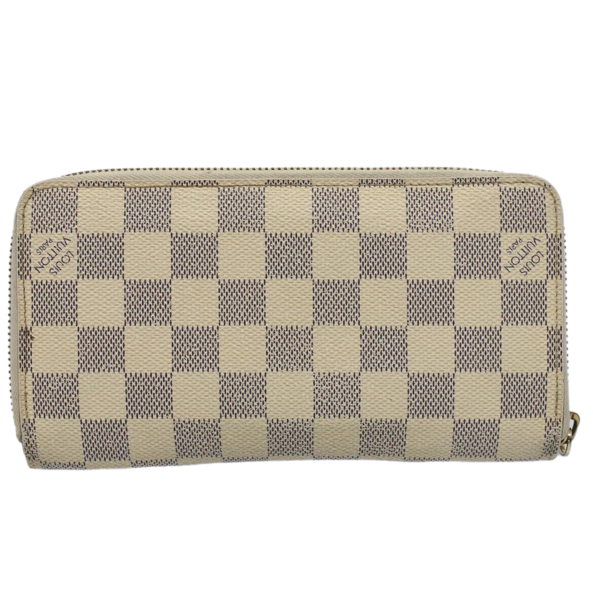 LOUIS VUITTON Damier Azur Zippy Wallet Long Wallet N63503 LV 56697