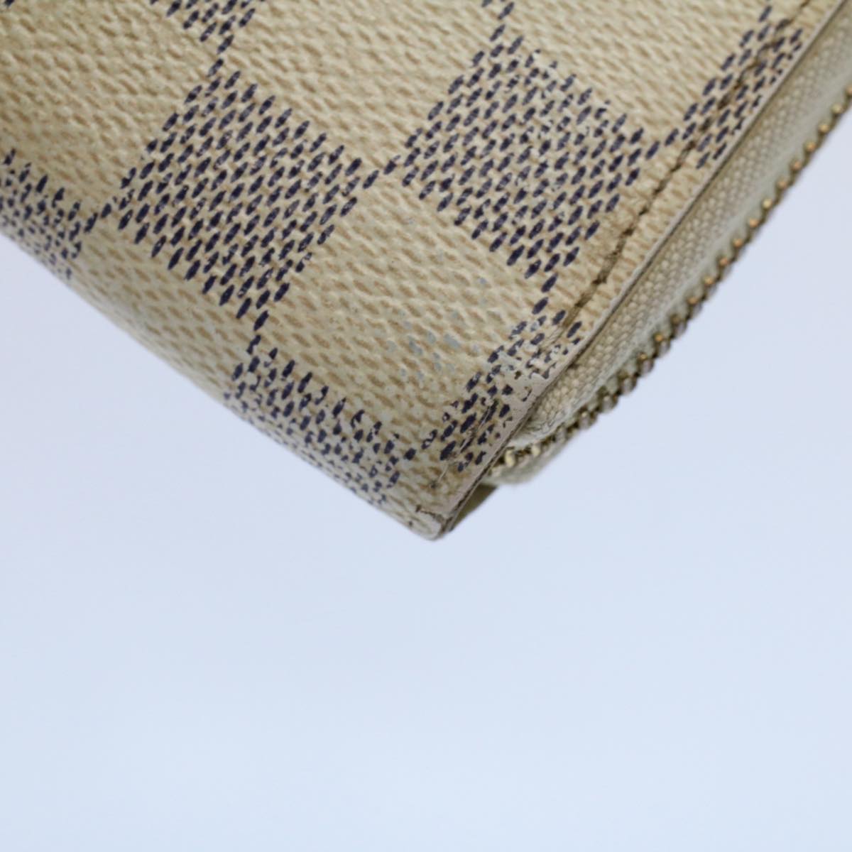 LOUIS VUITTON Damier Azur Zippy Wallet Long Wallet N63503 LV 56697