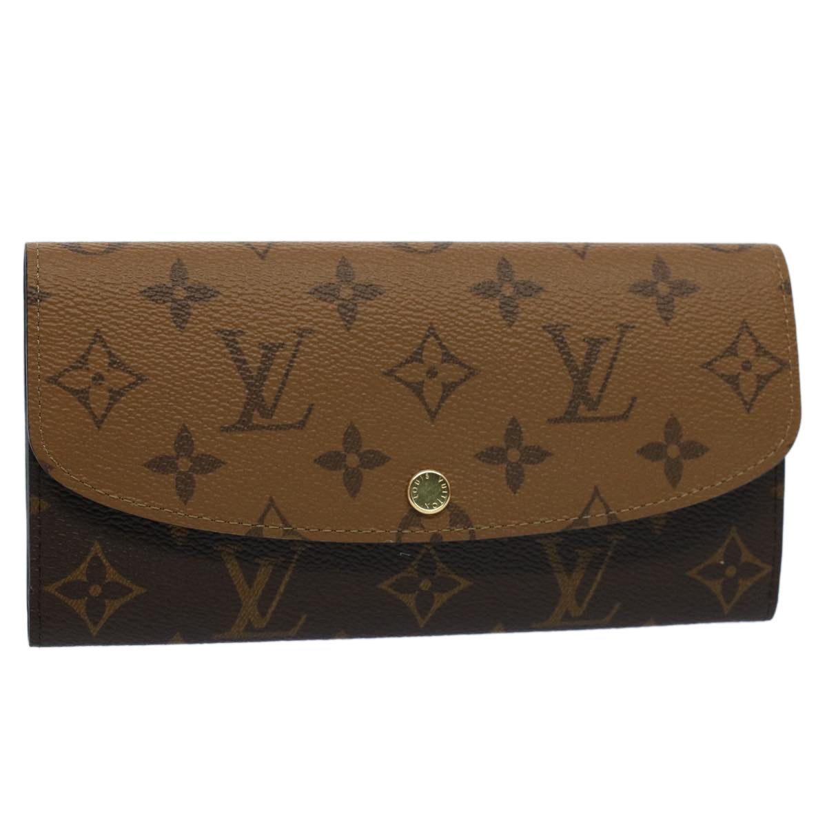 LOUIS VUITTON Monogram Reverse Portefeuille Emily Long Wallet M82157 56717A