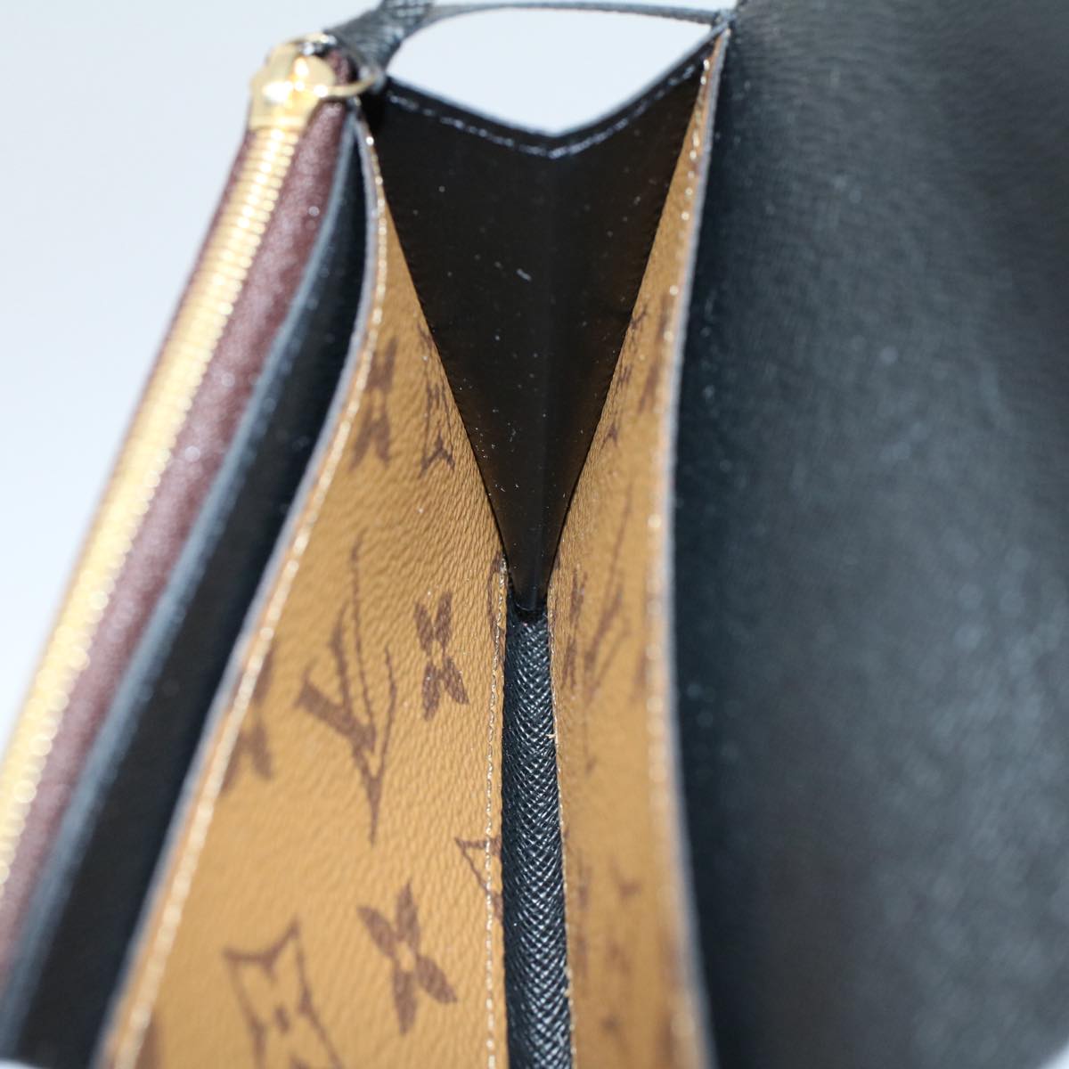 LOUIS VUITTON Monogram Reverse Portefeuille Emily Long Wallet M82157 56717A