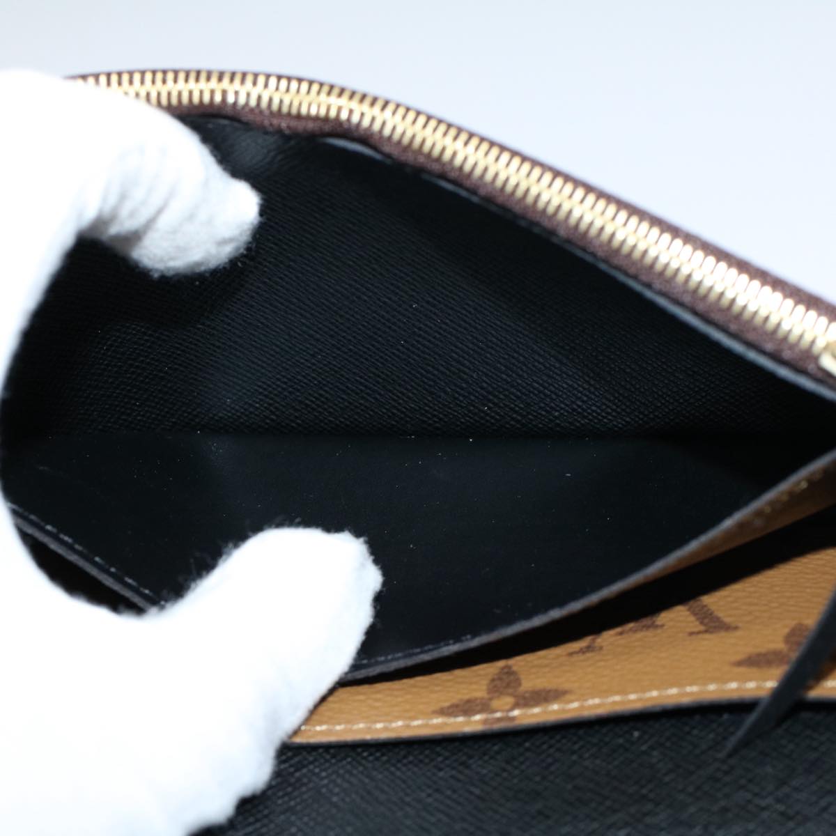 LOUIS VUITTON Monogram Reverse Portefeuille Emily Long Wallet M82157 56717A
