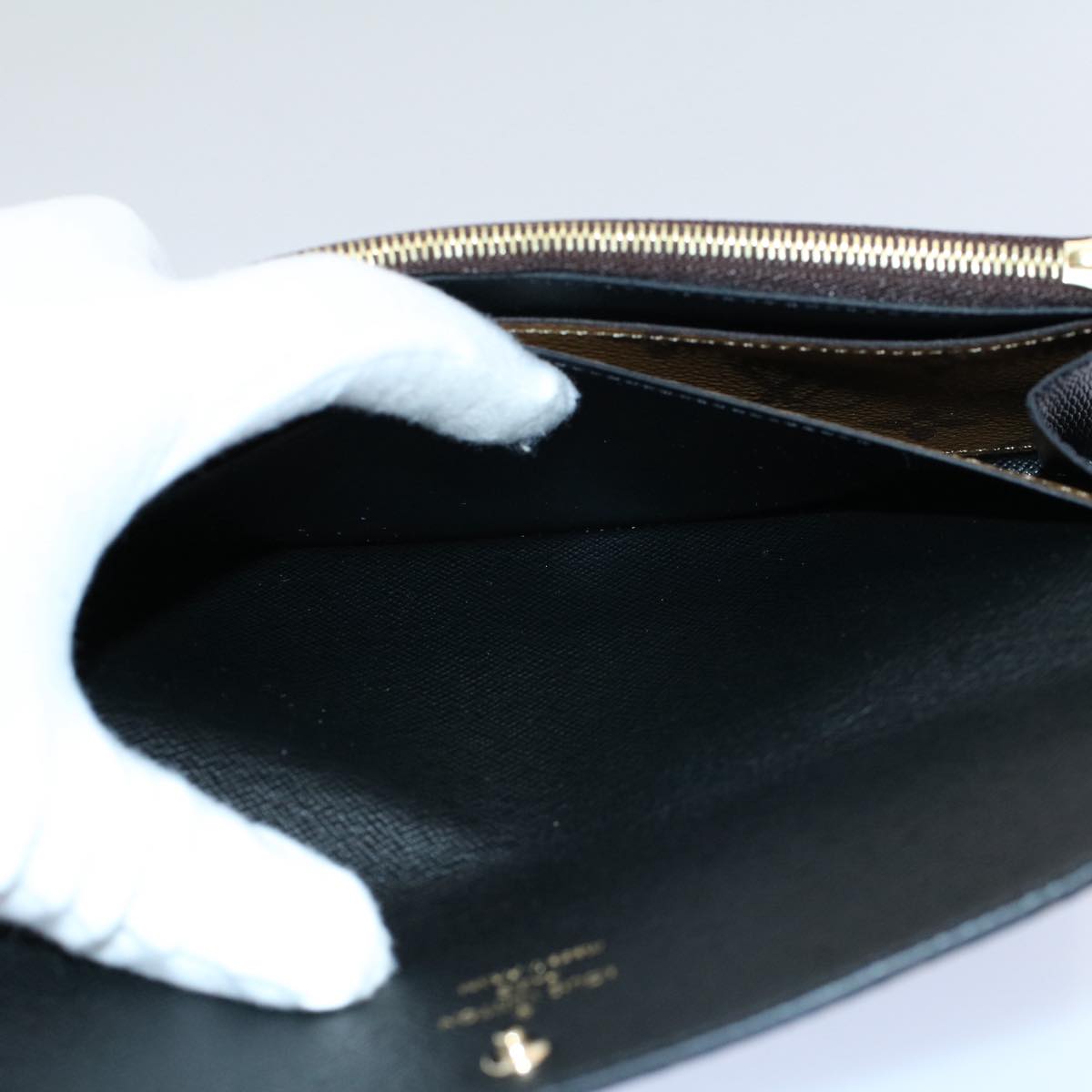 LOUIS VUITTON Monogram Reverse Portefeuille Emily Long Wallet M82157 56717A