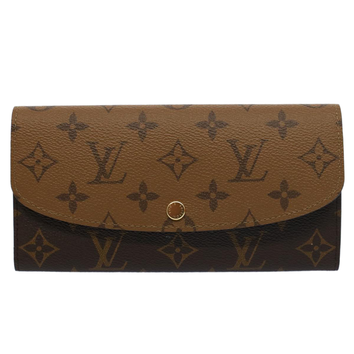 LOUIS VUITTON Monogram Reverse Portefeuille Emily Long Wallet M82157 56717A