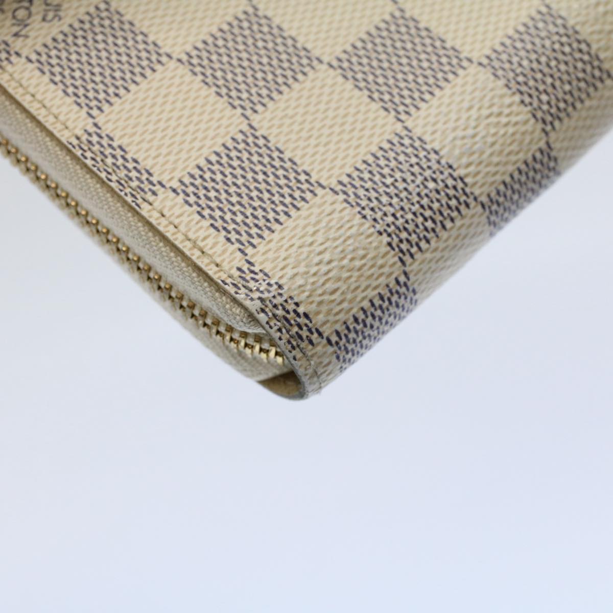 LOUIS VUITTON Damier Azur Zippy Wallet Long Wallet N63503 LV 56718