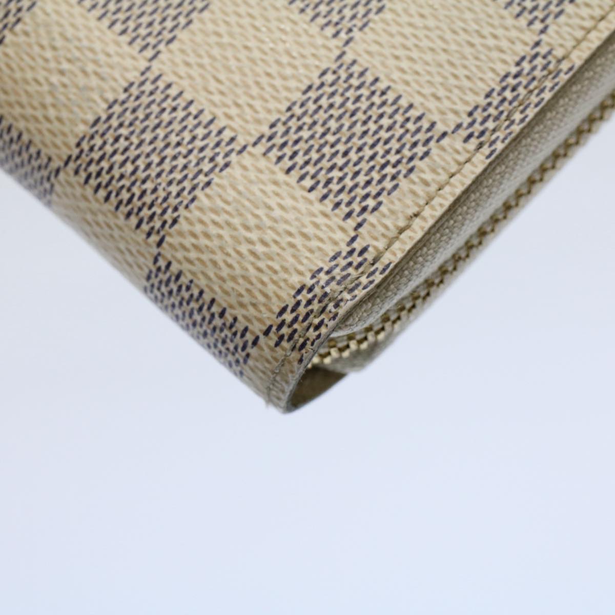LOUIS VUITTON Damier Azur Zippy Wallet Long Wallet N63503 LV 56718