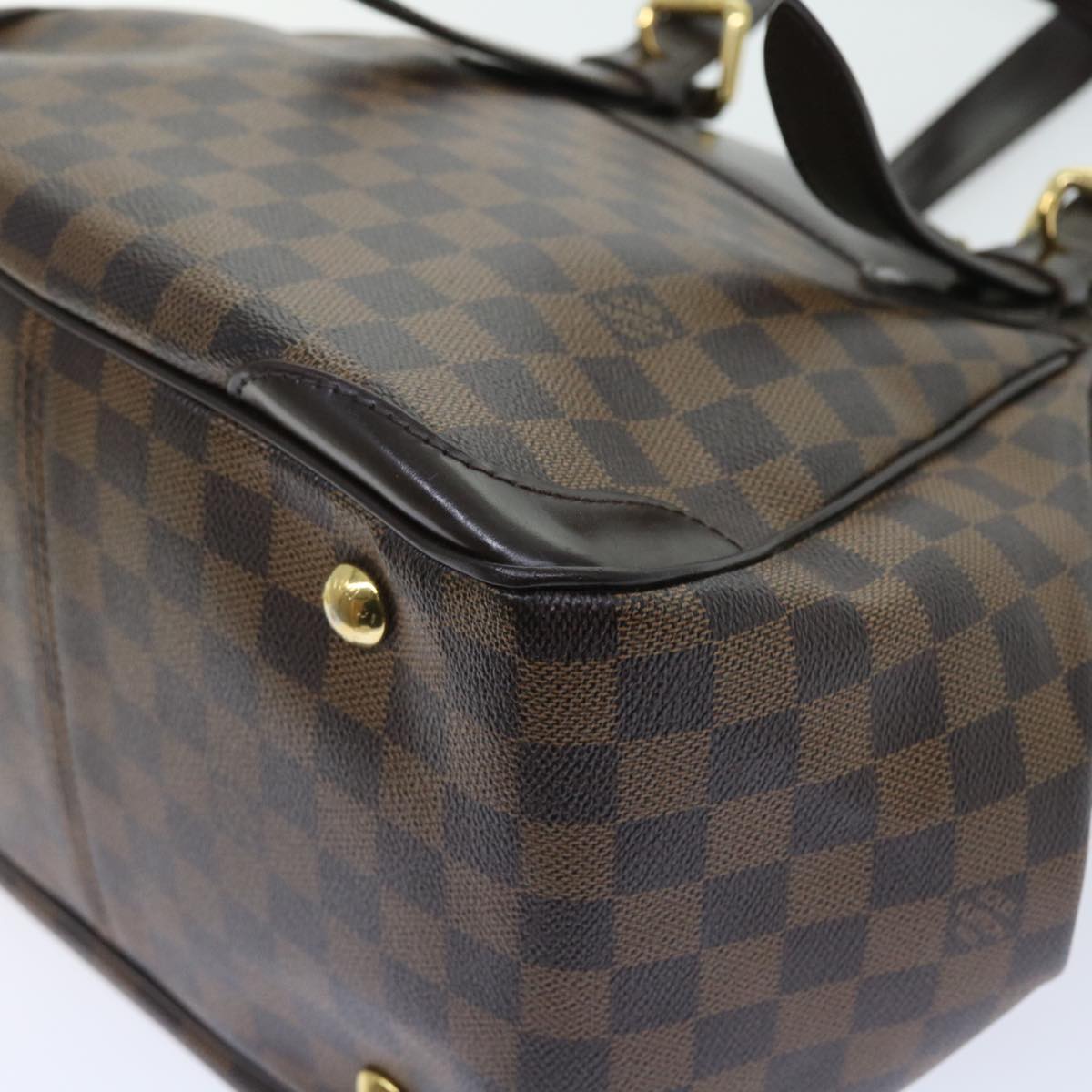 LOUIS VUITTON Damier Ebene Verona MM Shoulder Bag N41118 LV 56722