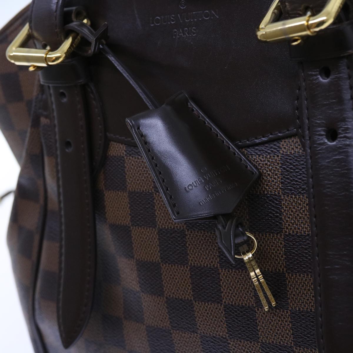 LOUIS VUITTON Damier Ebene Verona MM Shoulder Bag N41118 LV 56722