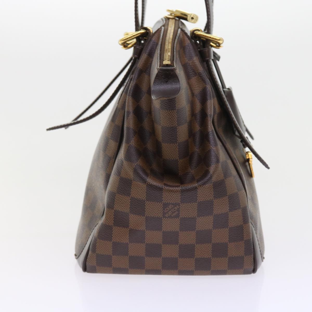 LOUIS VUITTON Damier Ebene Verona MM Shoulder Bag N41118 LV 56722