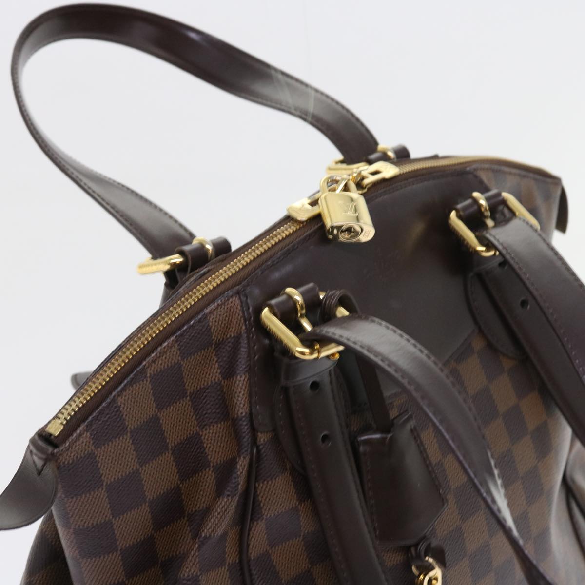 LOUIS VUITTON Damier Ebene Verona MM Shoulder Bag N41118 LV 56722