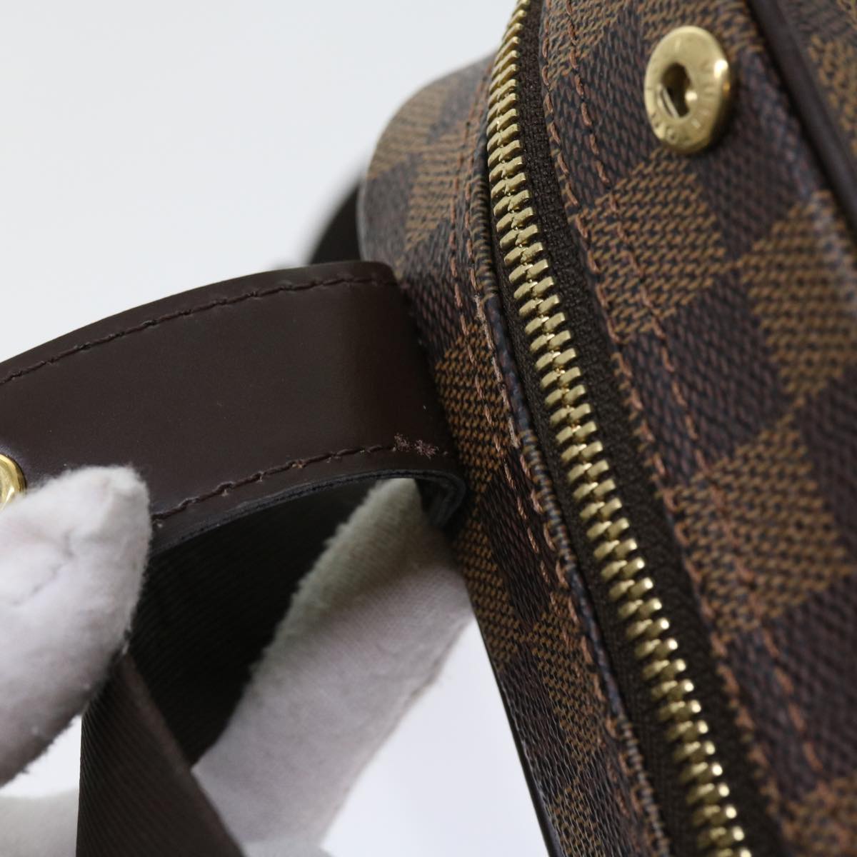 LOUIS VUITTON Damier Ebene Olaf PM Shoulder Bag N41442 LV 56725
