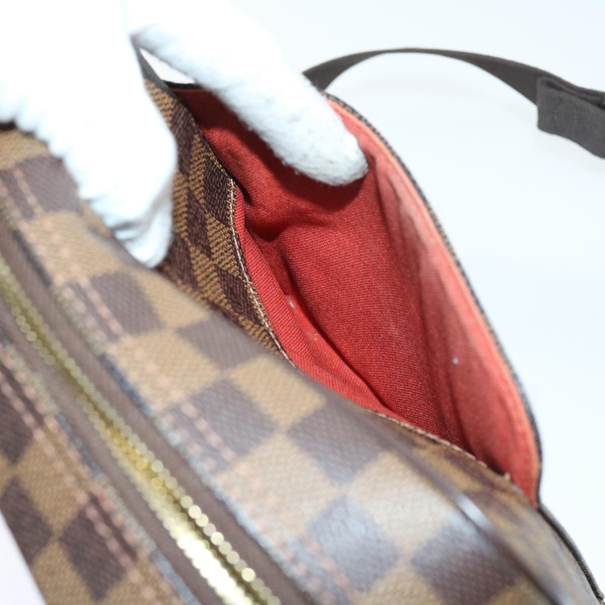 LOUIS VUITTON Damier Ebene Olaf PM Shoulder Bag N41442 LV 56725