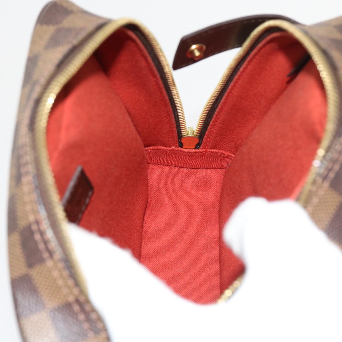LOUIS VUITTON Damier Ebene Olaf PM Shoulder Bag N41442 LV 56725