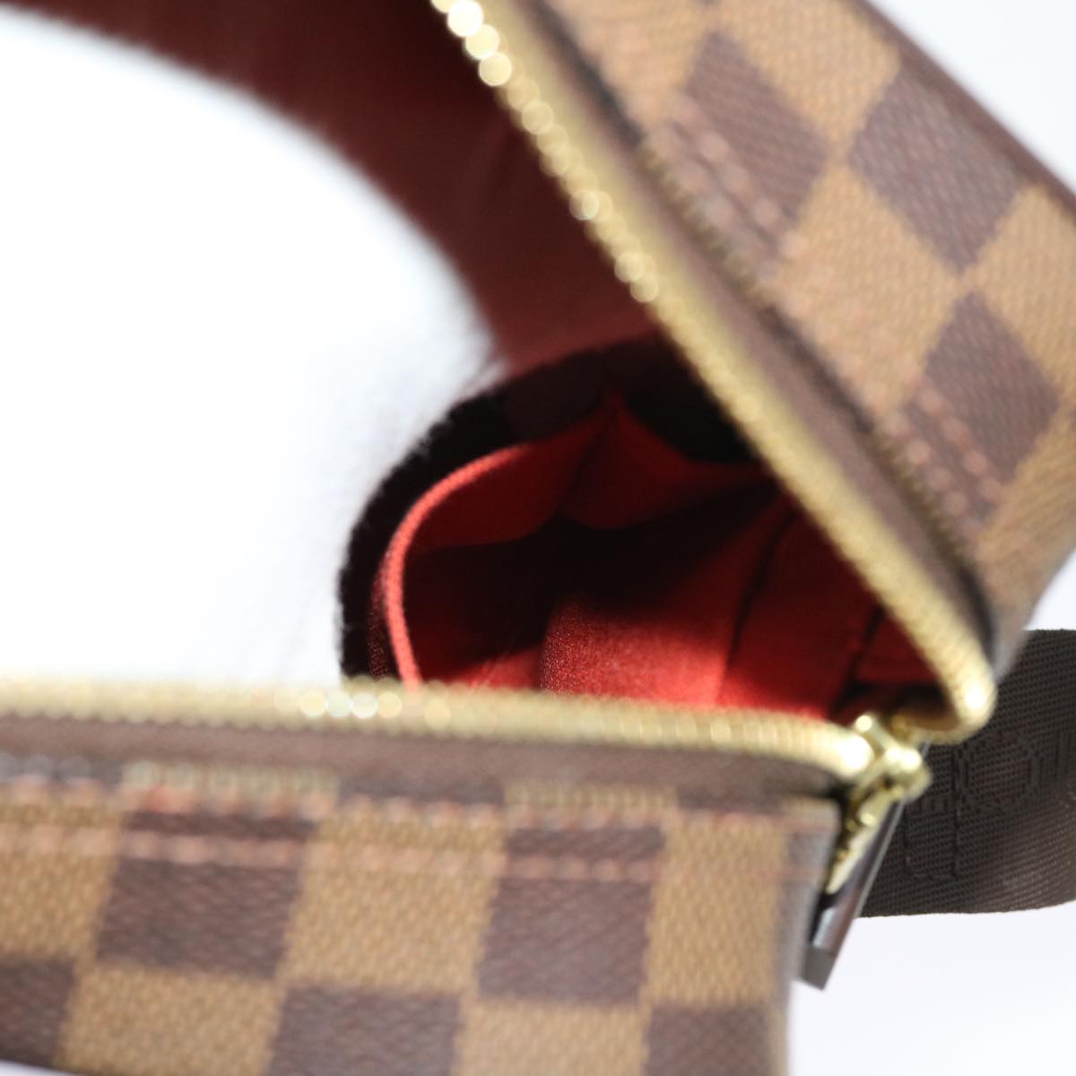 LOUIS VUITTON Damier Ebene Olaf PM Shoulder Bag N41442 LV 56725