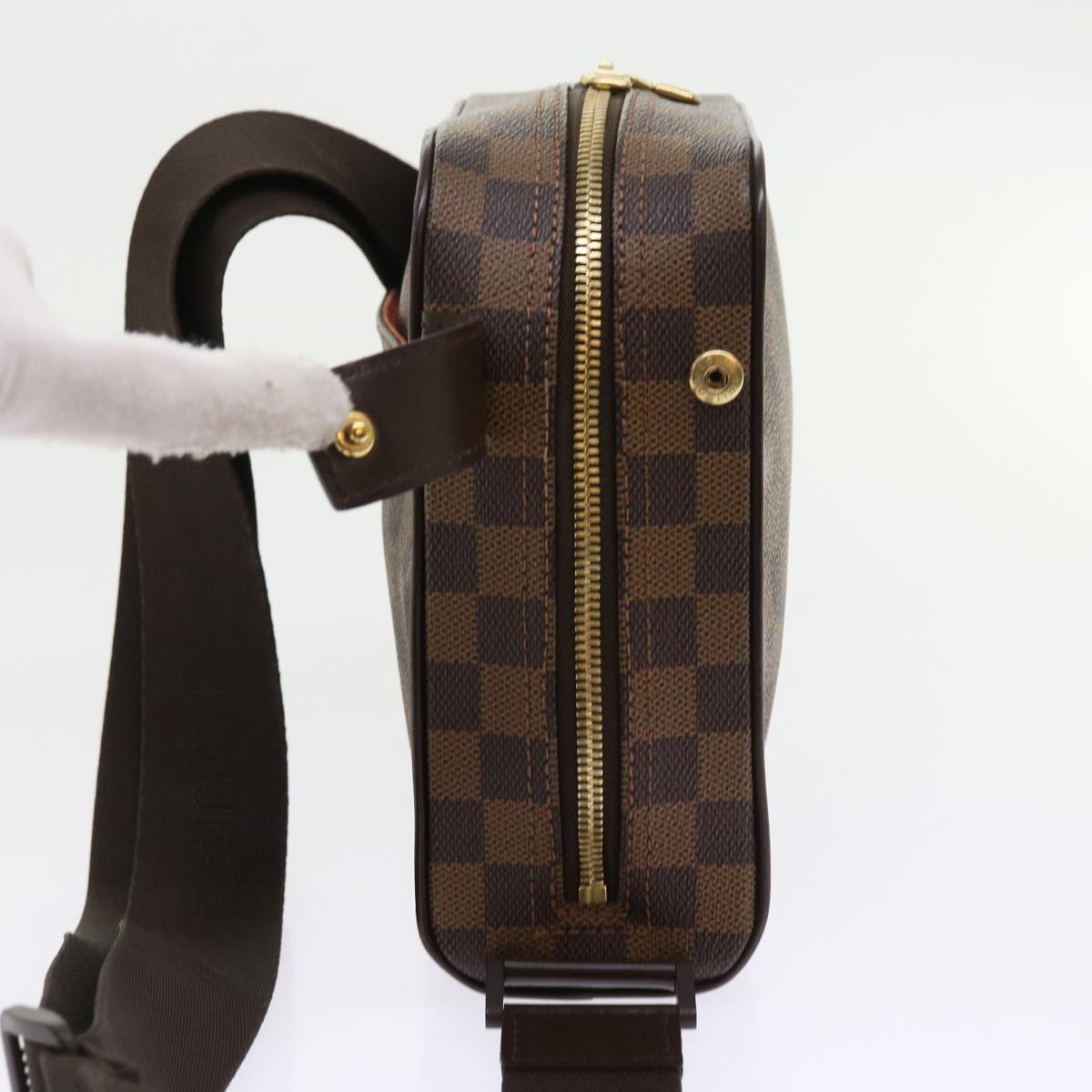 LOUIS VUITTON Damier Ebene Olaf PM Shoulder Bag N41442 LV 56725