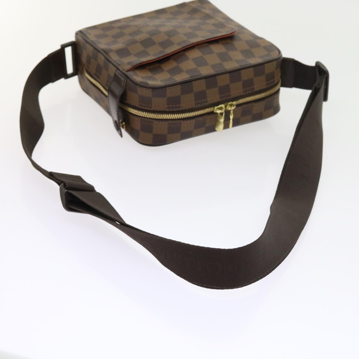 LOUIS VUITTON Damier Ebene Olaf PM Shoulder Bag N41442 LV 56725