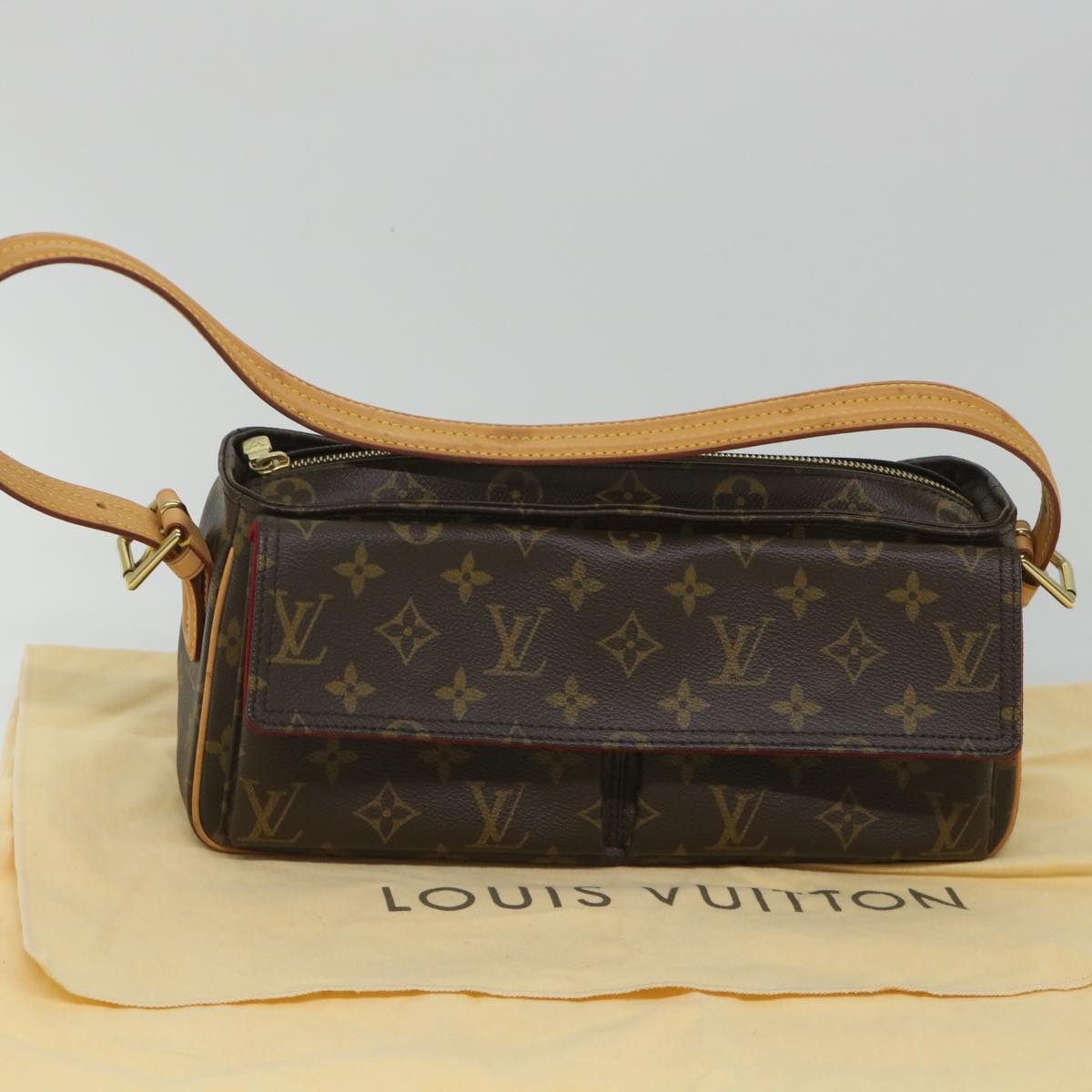 LOUIS VUITTON Monogram Viva Cite MM Shoulder Bag M51164 LV 56730