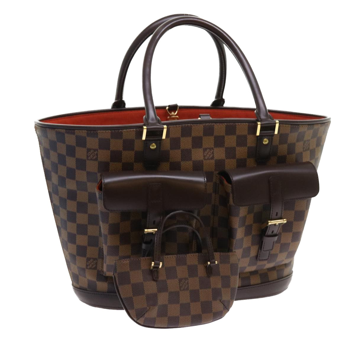 LOUIS VUITTON Damier Ebene Manosque GM Tote Bag N51120 LV 56731A