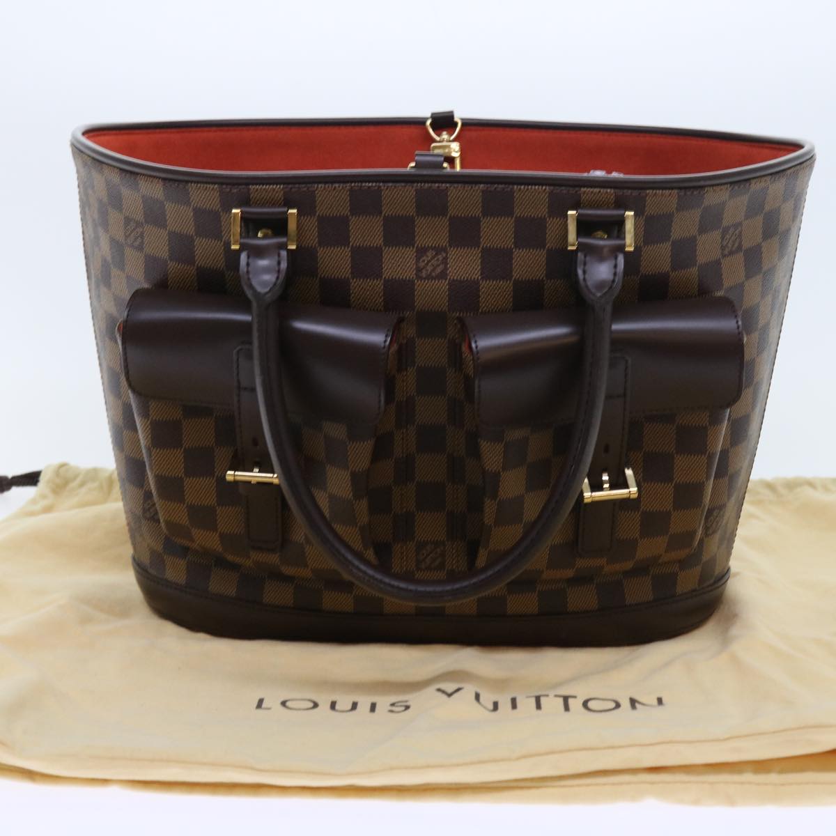 LOUIS VUITTON Damier Ebene Manosque GM Tote Bag N51120 LV 56731A