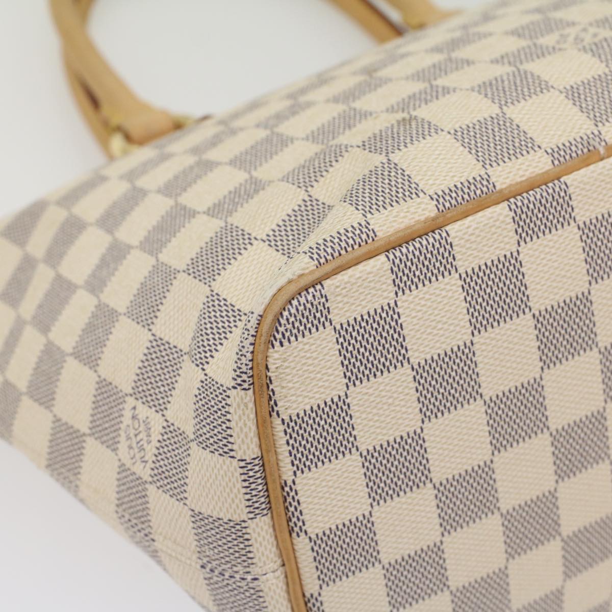 LOUIS VUITTON Damier Azur Saleya PM Tote Bag N51186 LV 56736
