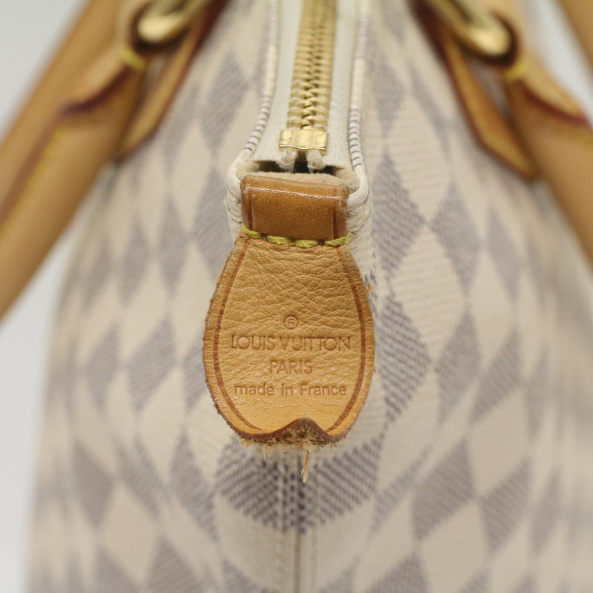 LOUIS VUITTON Damier Azur Saleya PM Tote Bag N51186 LV 56736