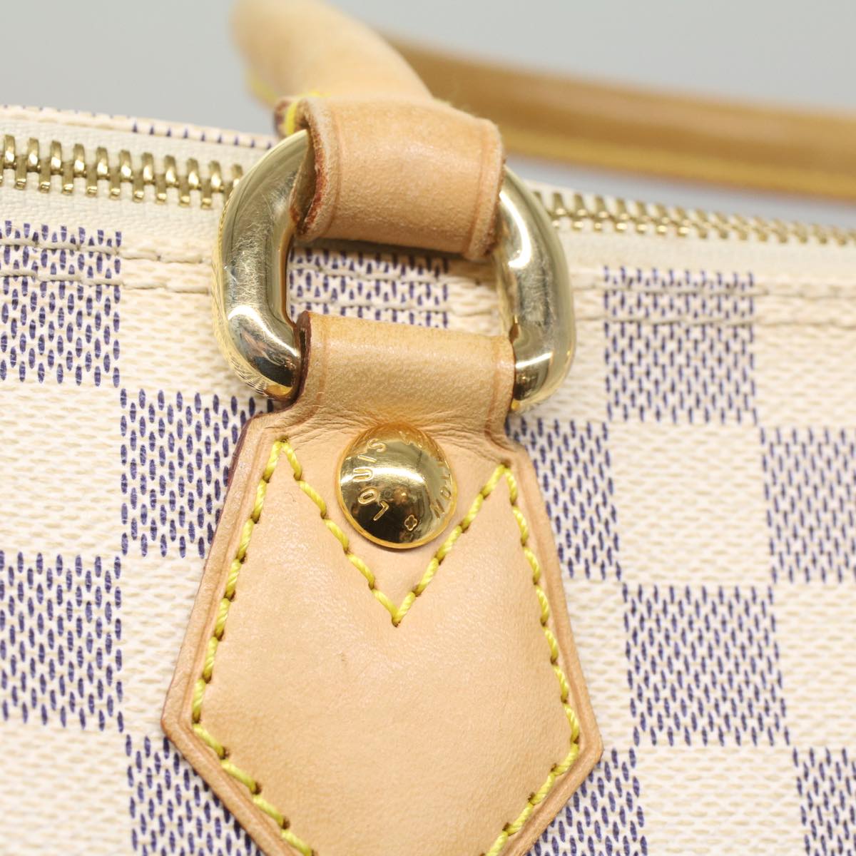 LOUIS VUITTON Damier Azur Saleya PM Tote Bag N51186 LV 56736