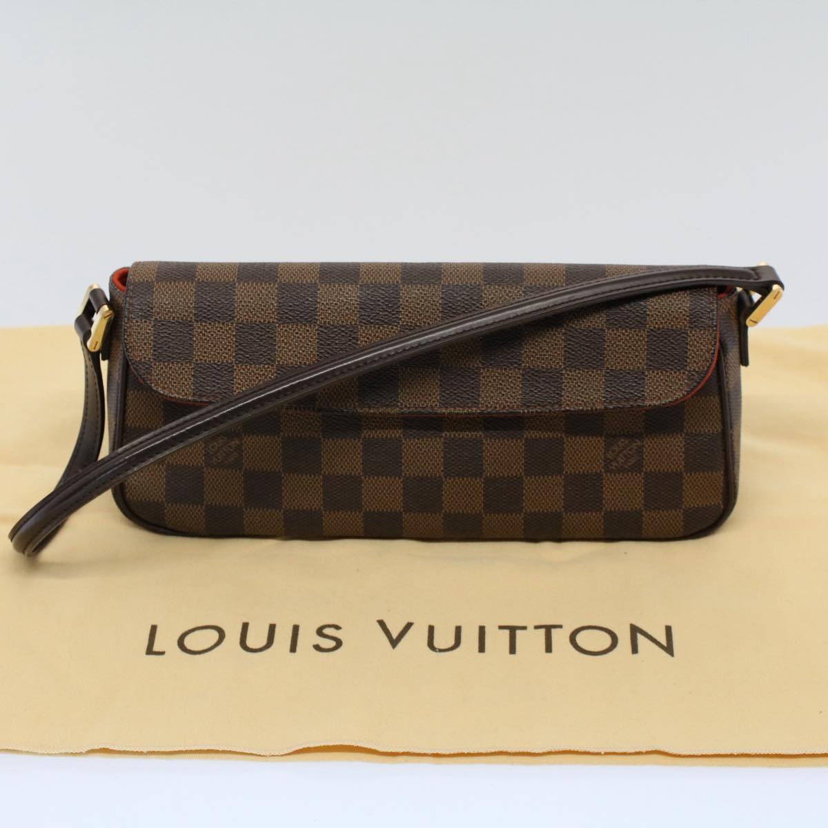 LOUIS VUITTON Damier Ebene Recoleta Shoulder Bag N51299 LV 56737A