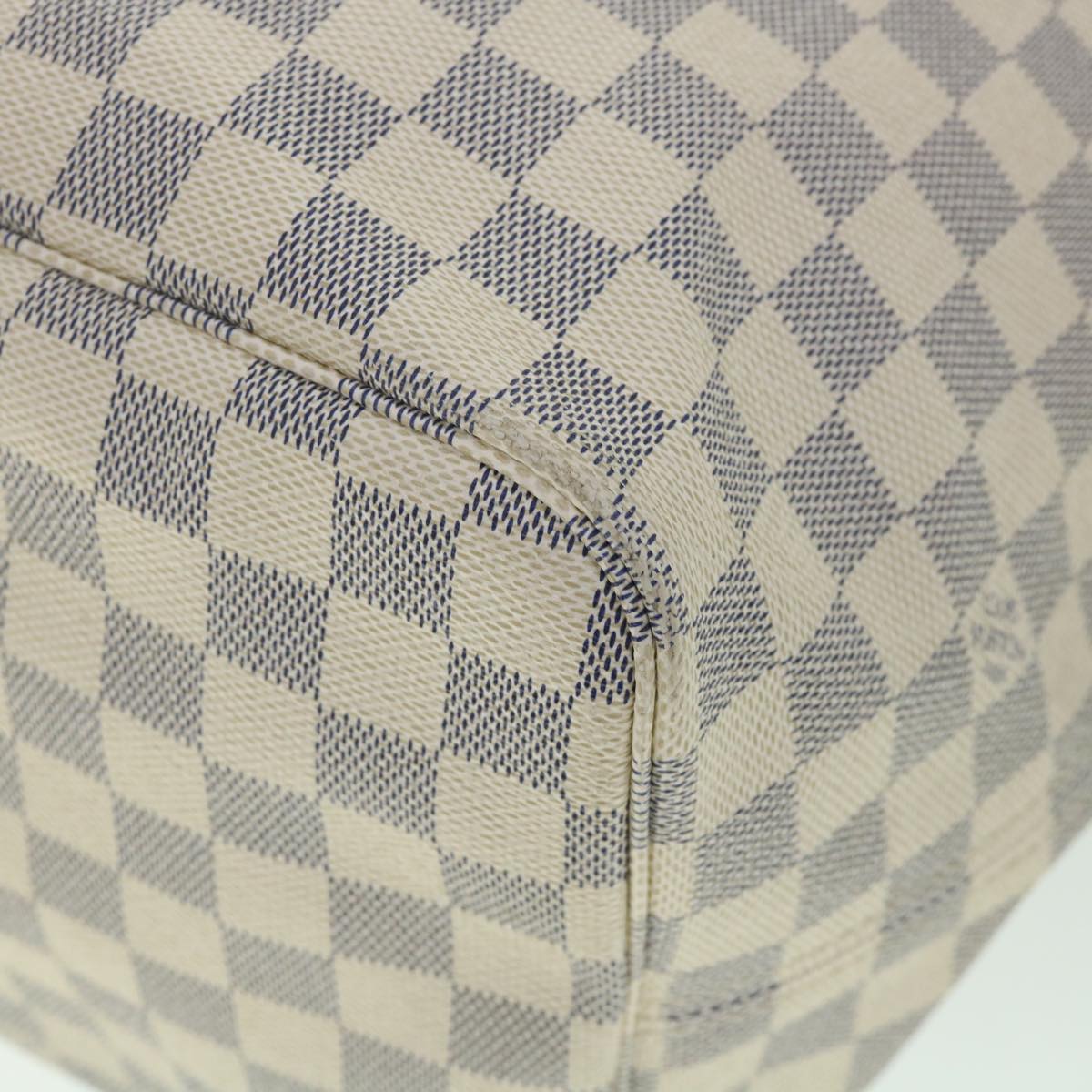 LOUIS VUITTON Damier Azur Neverfull GM Tote Bag N41360 LV 56740