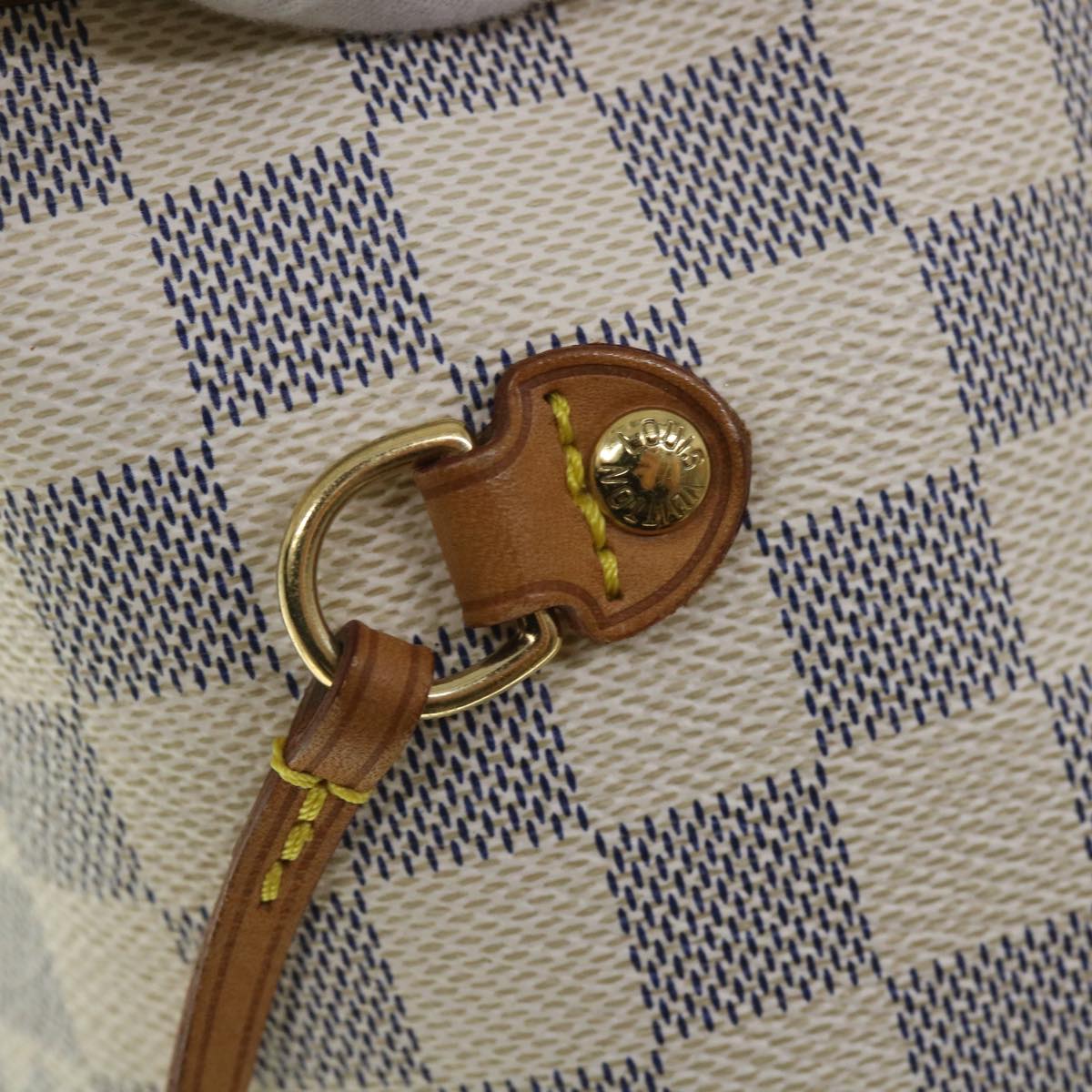 LOUIS VUITTON Damier Azur Neverfull GM Tote Bag N41360 LV 56740