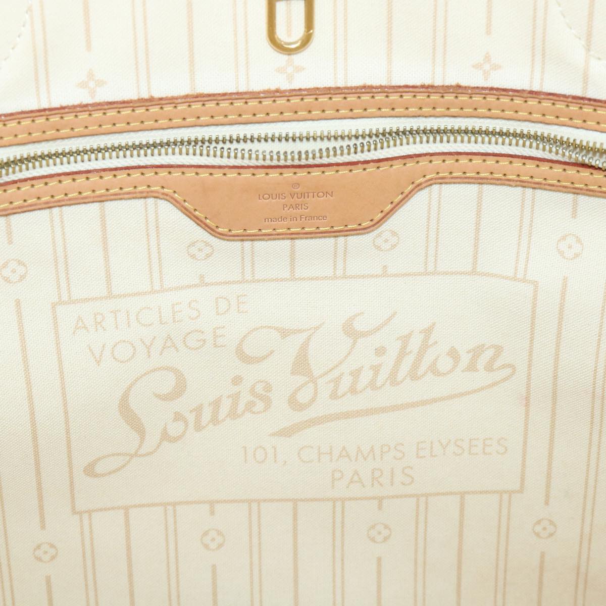 LOUIS VUITTON Damier Azur Neverfull GM Tote Bag N41360 LV 56740