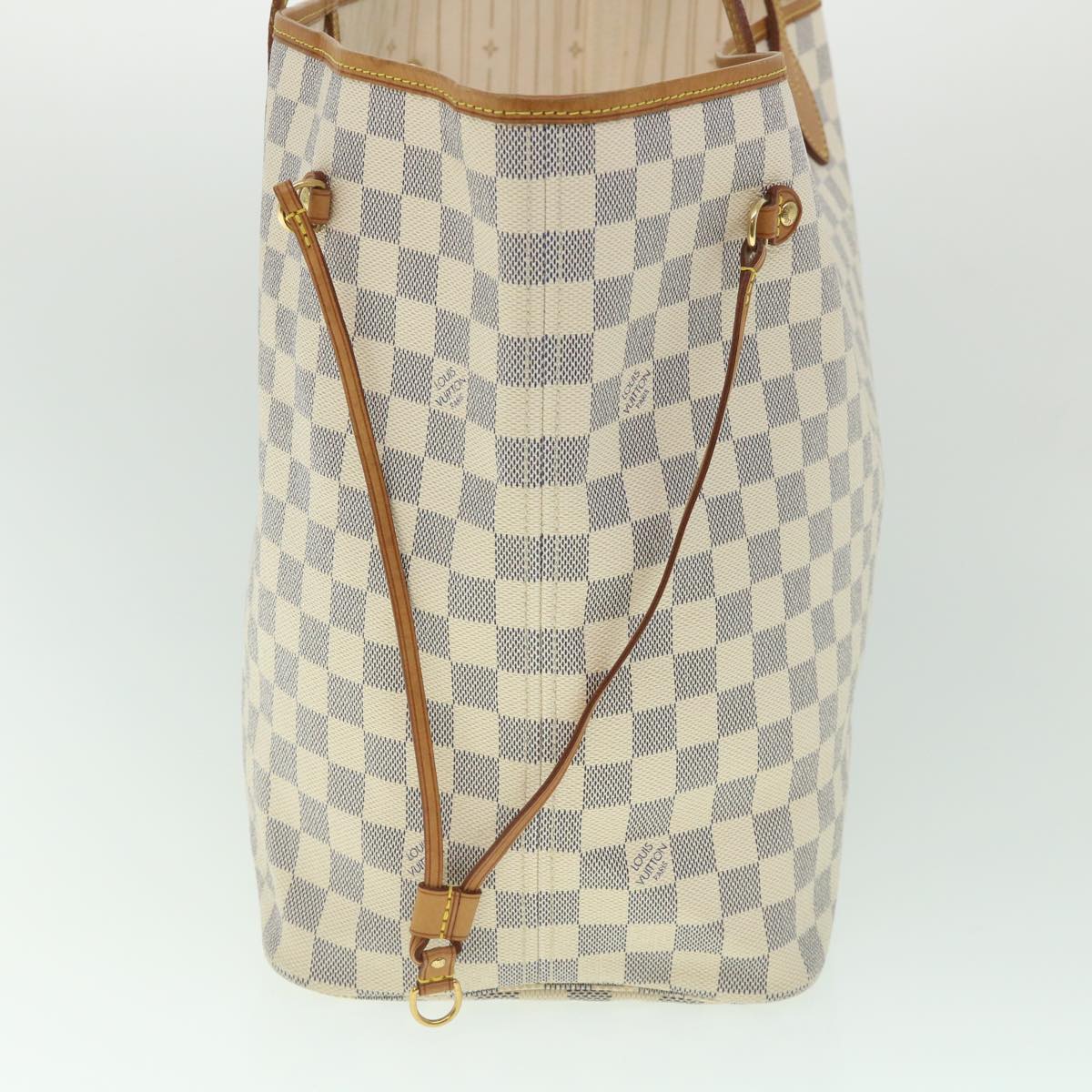 LOUIS VUITTON Damier Azur Neverfull GM Tote Bag N41360 LV 56740