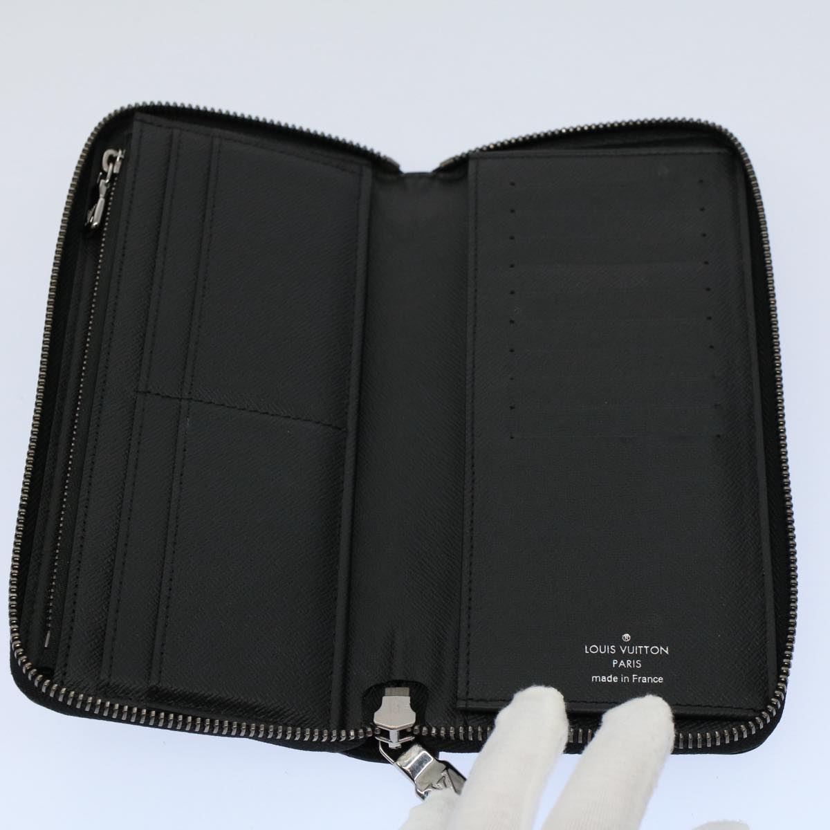 LOUIS VUITTON Monogram Eclipse Zippy Wallet Vertical Wallet M62295 56742