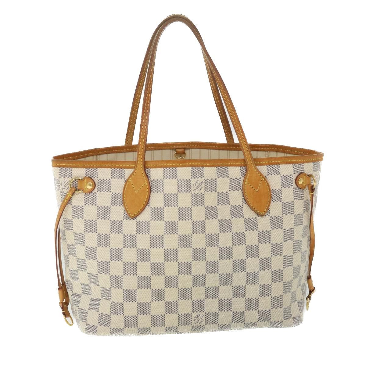 LOUIS VUITTON Damier Azur Neverfull PM Tote Bag N41362 LV 56746