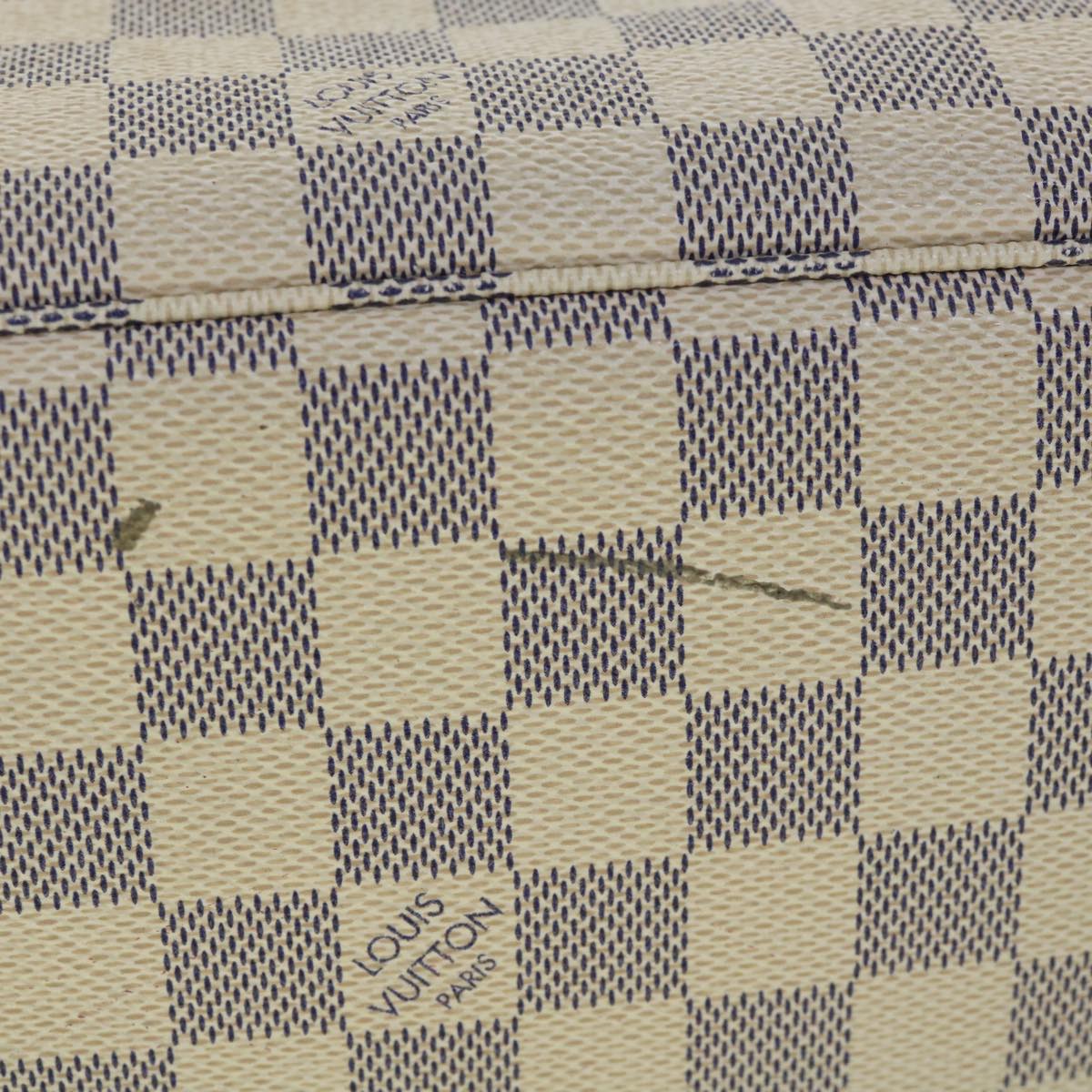 LOUIS VUITTON Damier Azur Neverfull PM Tote Bag N41362 LV 56746