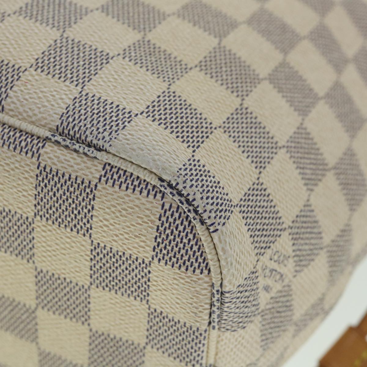LOUIS VUITTON Damier Azur Neverfull PM Tote Bag N41362 LV 56746