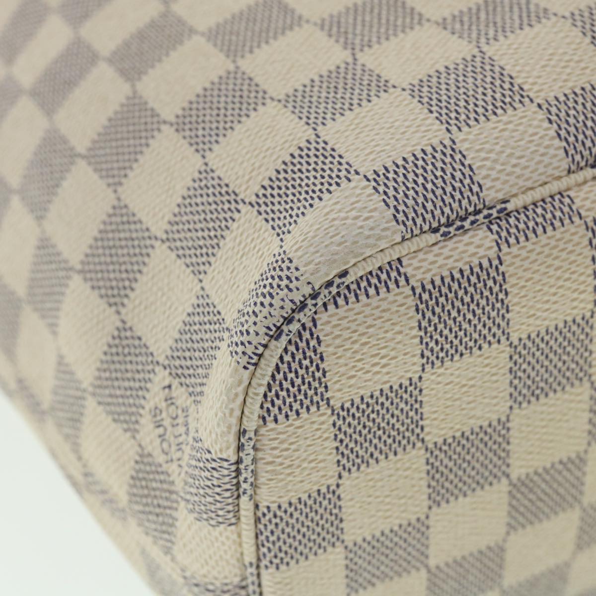 LOUIS VUITTON Damier Azur Neverfull PM Tote Bag N41362 LV 56746