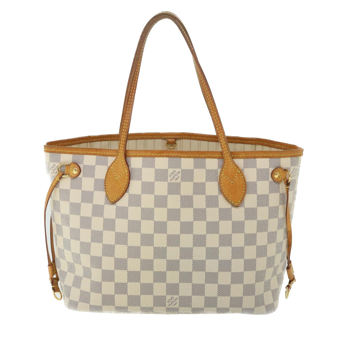 LOUIS VUITTON Damier Azur Neverfull PM Tote Bag N41362 LV 56746
