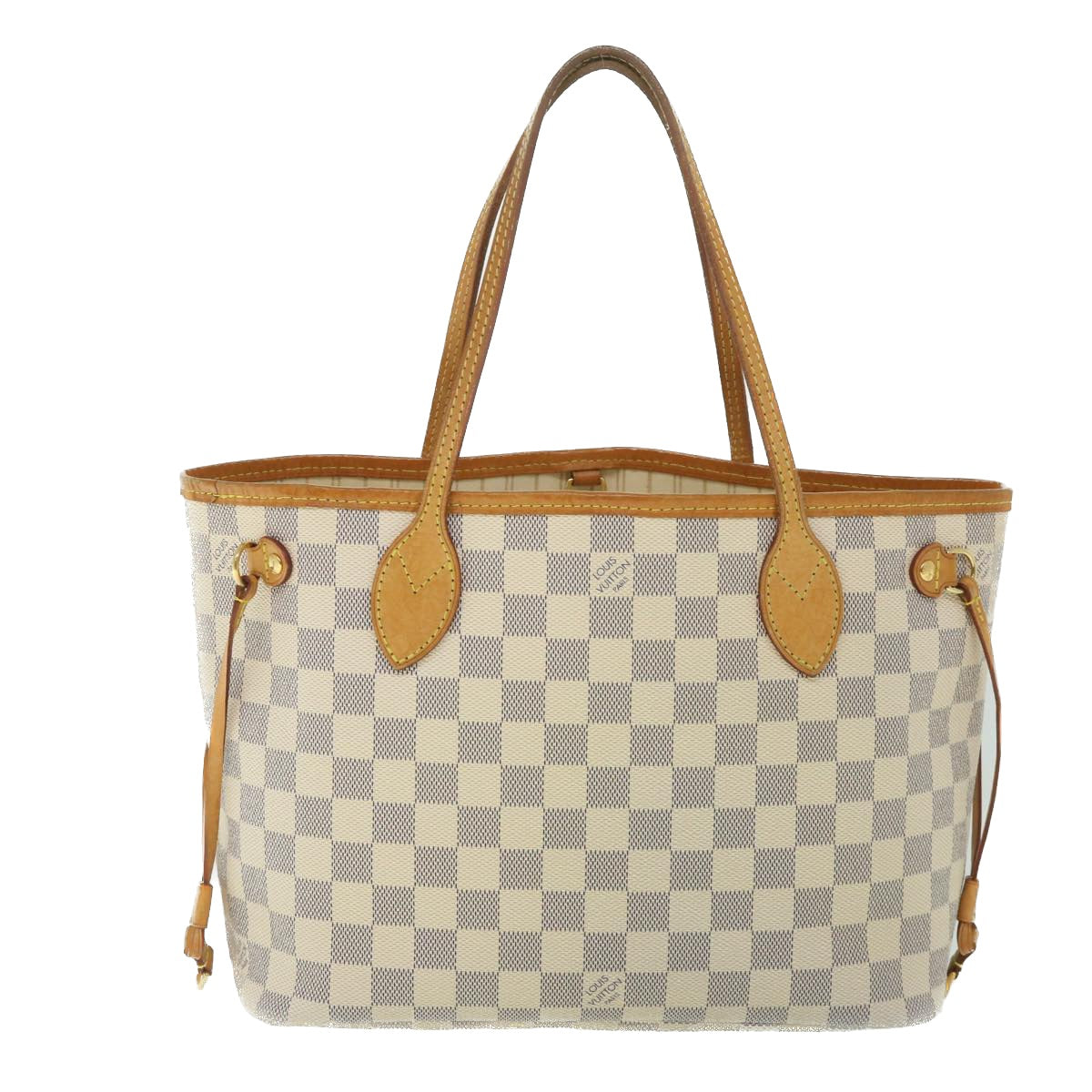 LOUIS VUITTON Damier Azur Neverfull PM Tote Bag N41362 LV 56746
