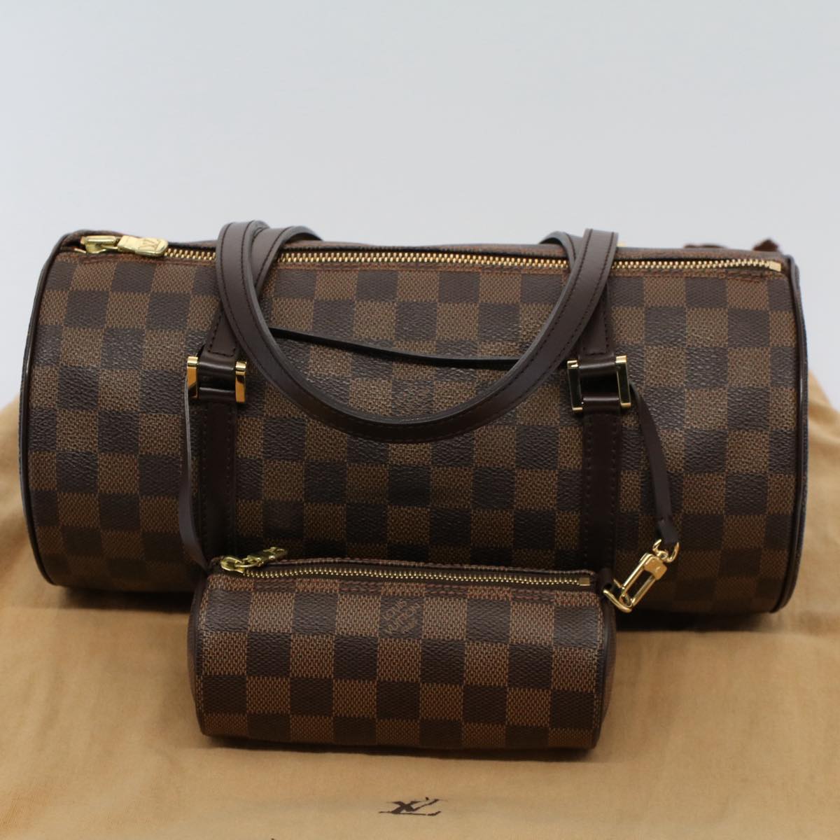 LOUIS VUITTON Damier Ebene Papillon 30 Hand Bag N51303 LV 56747A