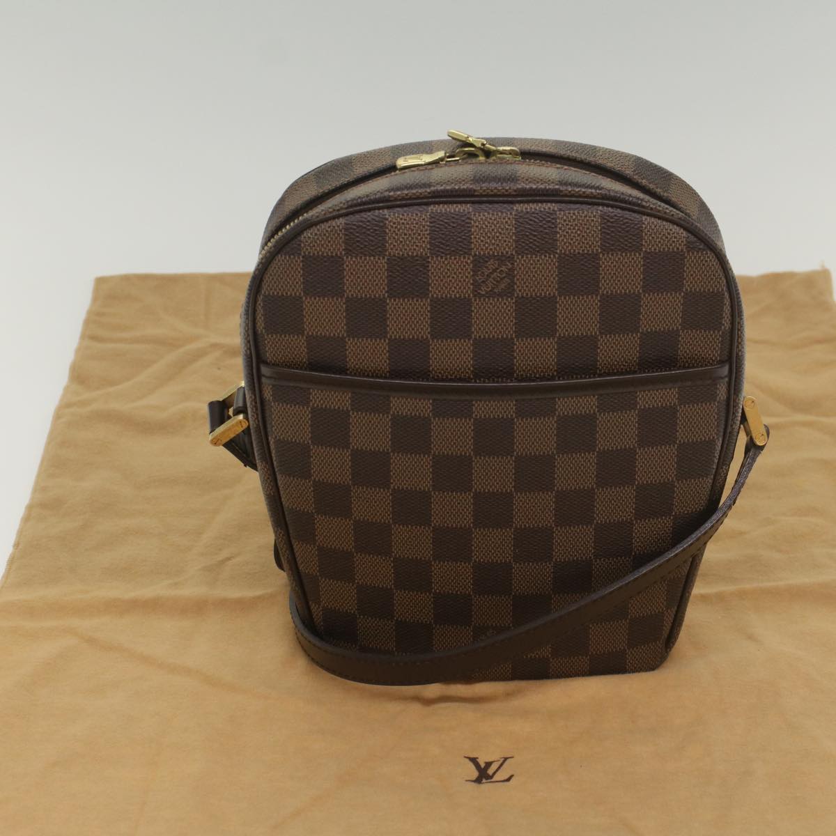 LOUIS VUITTON Damier Ebene Ipanema PM Shoulder Bag N51294 LV 56750