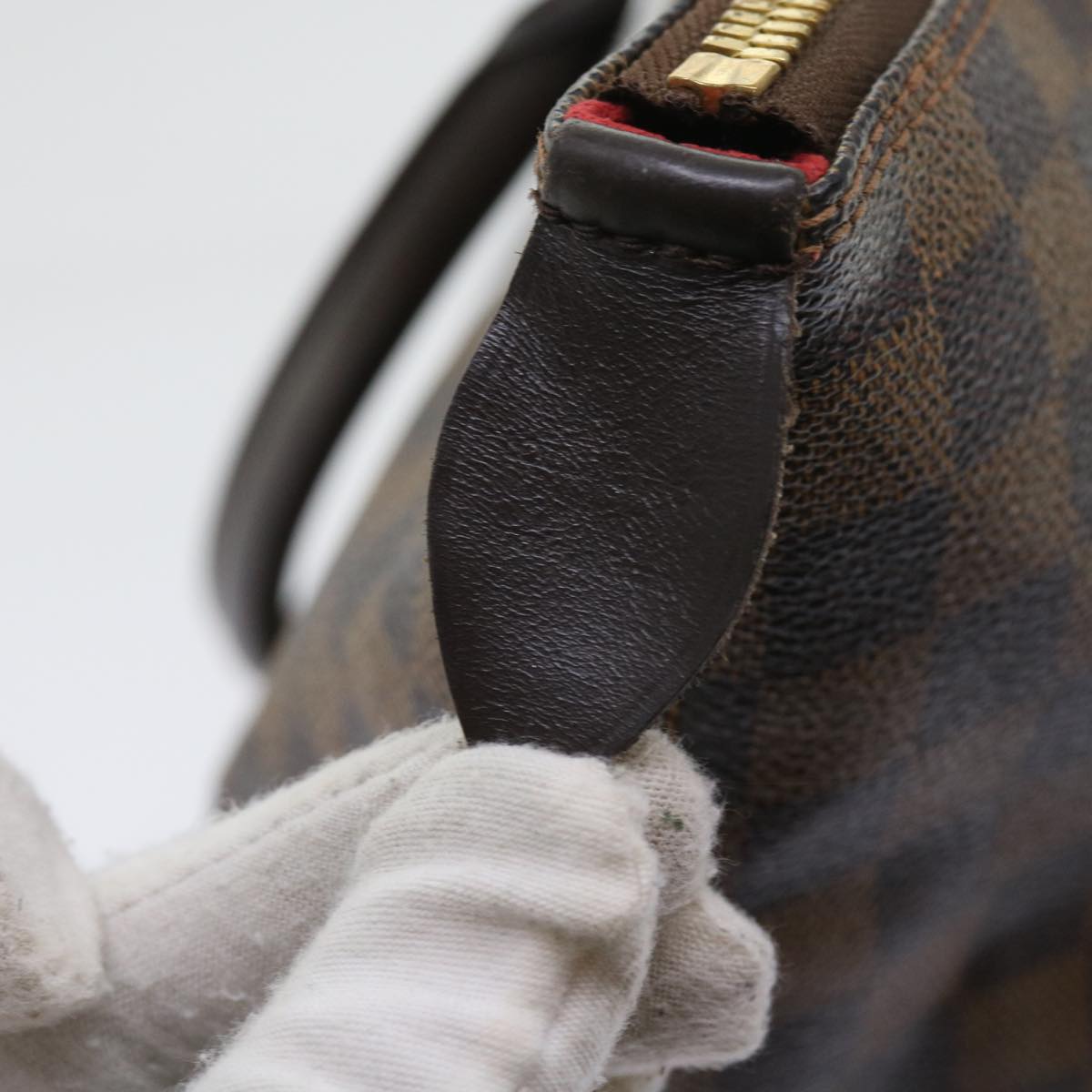 LOUIS VUITTON Damier Ebene Saleya MM Tote Bag N51182 LV 56751