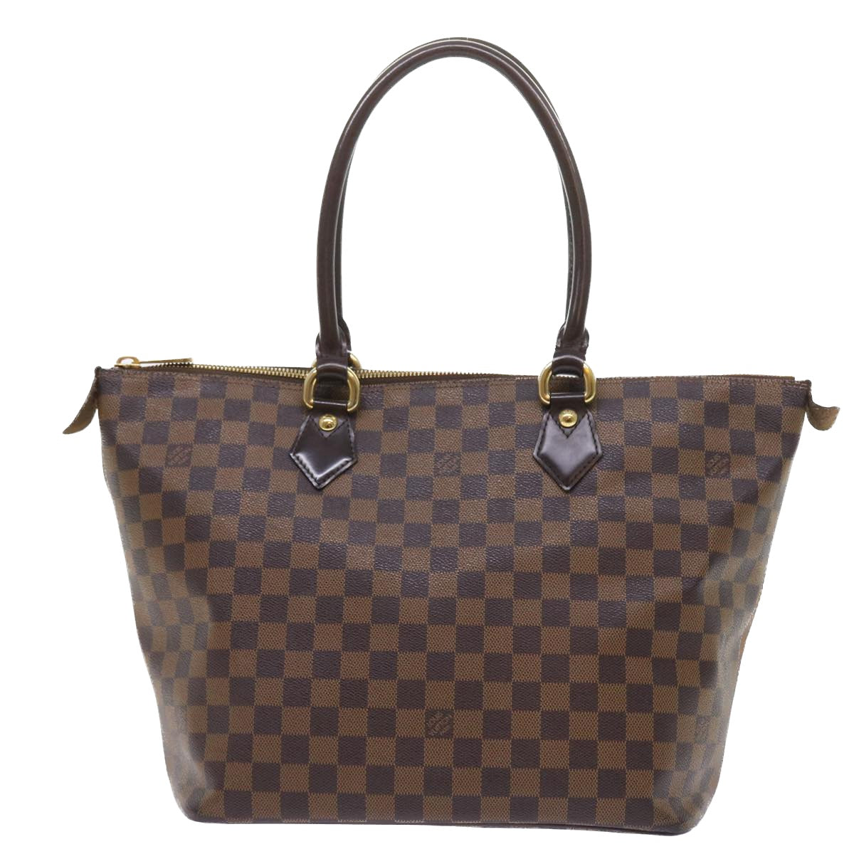 LOUIS VUITTON Damier Ebene Saleya MM Tote Bag N51182 LV 56751
