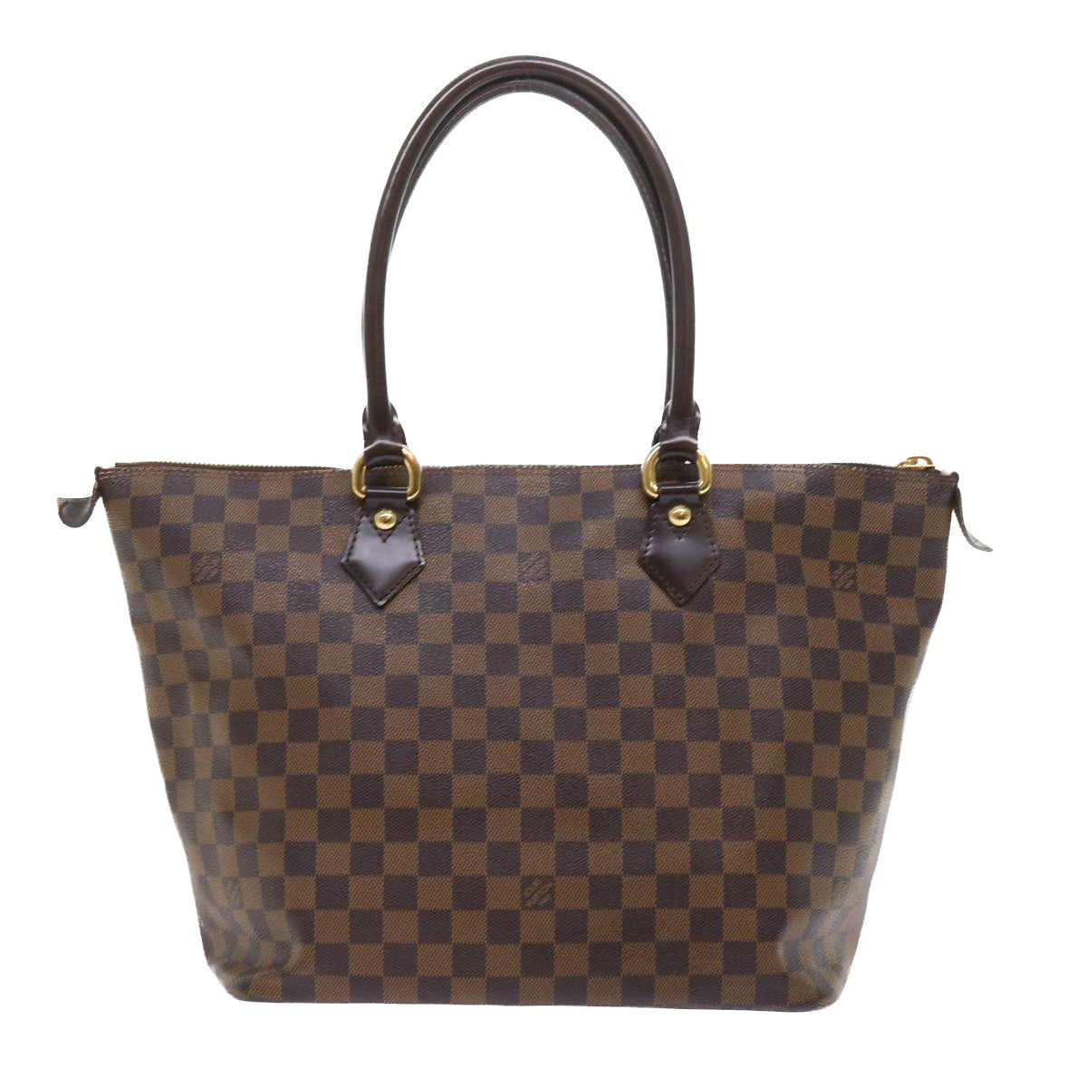 LOUIS VUITTON Damier Ebene Saleya MM Tote Bag N51182 LV 56751