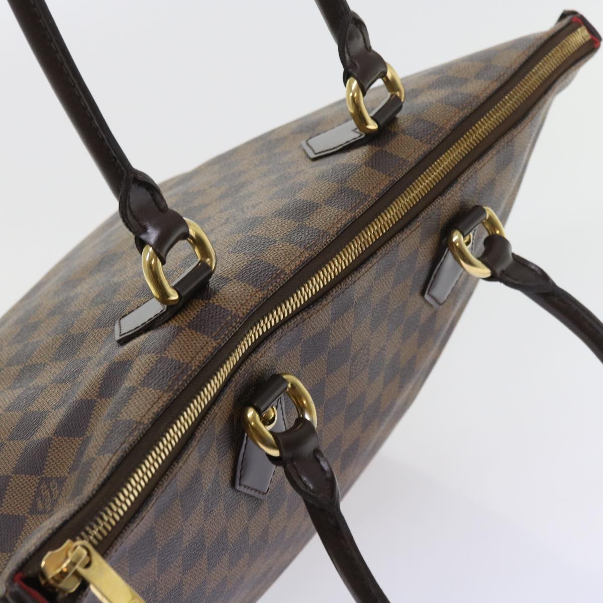 LOUIS VUITTON Damier Ebene Saleya MM Tote Bag N51182 LV 56751