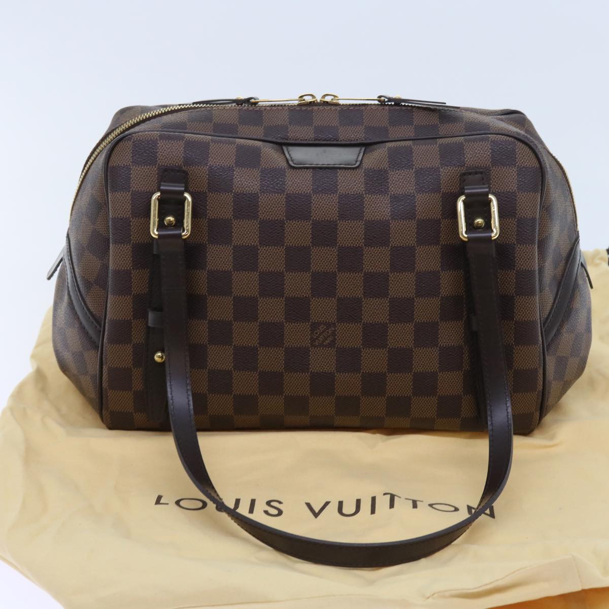 LOUIS VUITTON Damier Ebene Rivington PM Hand Bag N41157 LV 56754A