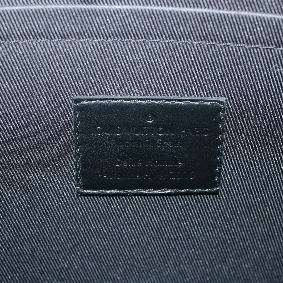 LOUIS VUITTON Taiga Rainbow Chain Pochette A4 Bag Black M30347 LV 56795A