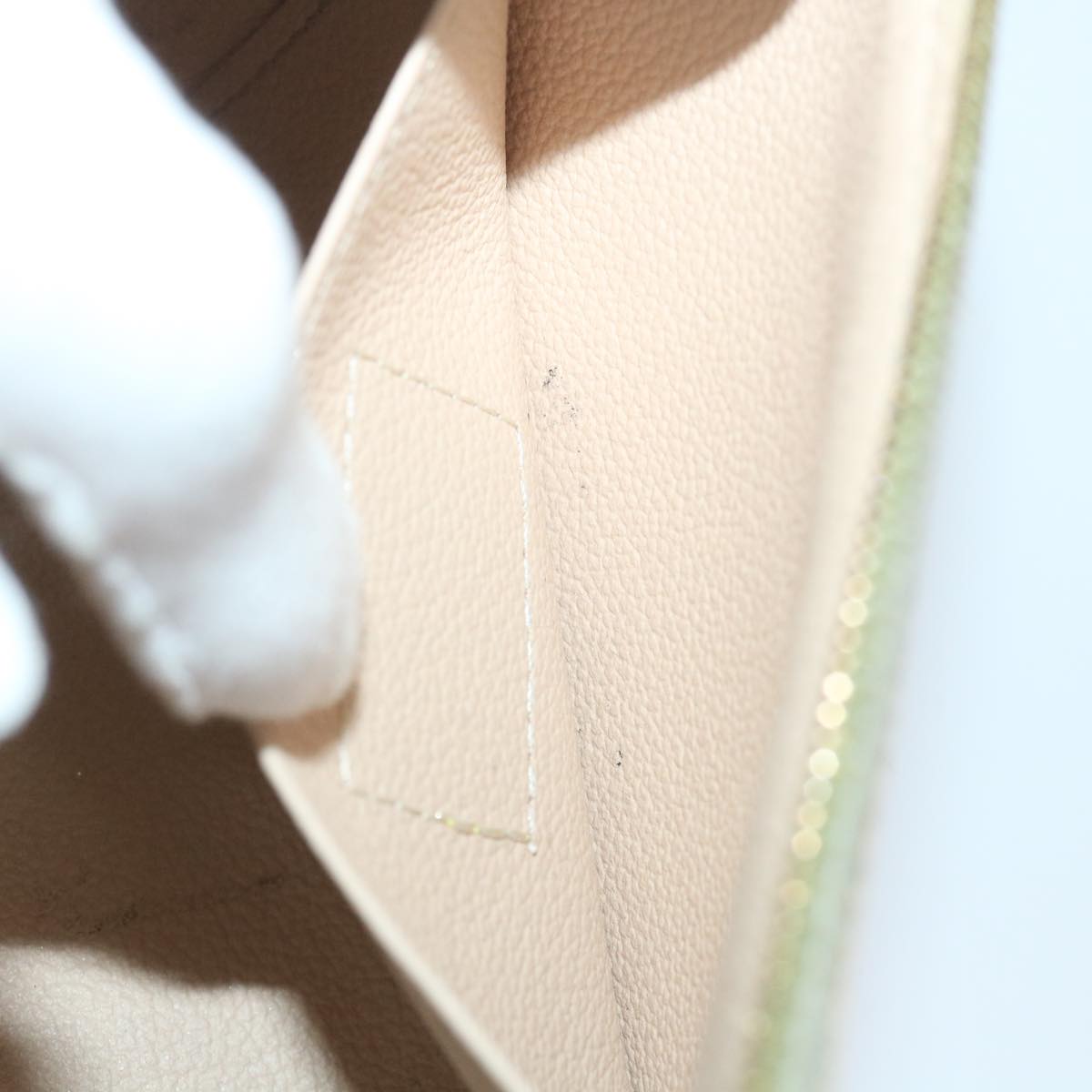 LOUIS VUITTON Damier Azur Pochette Cosmetic PM Pouch N60024 LV 56809